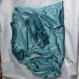 Velvet bell sleeve top